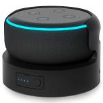 Liboer Battery Base for Echo Dot 3rd Gen Battery Stand Portable Charger for Dot 3rd and Google Mini 2 Back up Battery 8 Hours Play time, Not Include dot Speaker (Black 5200)…