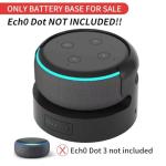 Liboer Battery Base for Echo Dot 3rd Gen Battery Stand Portable Charger for Dot 3rd and Google Mini 2 Back up Battery 8 Hours Play time, Not Include dot Speaker (Black 5200)…