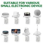 BELIEFLUO Outlet Shelf Holder, Bathroom Decor with Built-in Cable Management,A Space Saving Solution for Homepod Mini,Google Home/Echo/Smart Speakers/Electric Toothbrush/Cell Phone (Universal)…