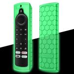Fintie Silicone Case for Fire TV Stick 4K Max (2nd Gen)/Toshiba/Insignia/Pioneer/2-Series/4-Series/Omni Fire TV Remote - Anti Slip Shockproof Cover for Alexa Voice Remote Enhanced, Green Glow
