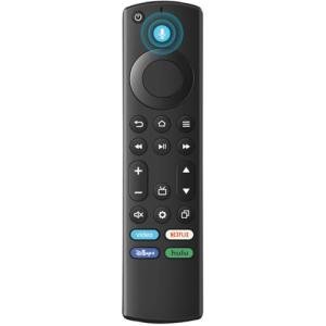 ORQRQO Replacement Remote for All Fire Series, TV Stick (HD, 4K, 4K Max, Lite), TV Cube and Omni, Insignia, Toshiba, Smart TVs, with Voice Control
