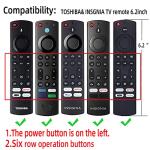 6.2 Inch Silicone Cover for 2023 Fire TV Stick 4K Max 2nd/Fir TV Omni Series/FireTV 4-Series Remote,Toshiba/Insignia FirTV Remote Cover with Lanyard(Mint)