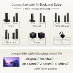 ORQRQO Replacement Remote for All Fire Series, TV Stick (HD, 4K, 4K Max, Lite), TV Cube and Omni, Insignia, Toshiba, Smart TVs, with Voice Control