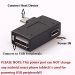 Oassuose 3 Pack OTG Cable Adapter for Fire TV Stick 4K Max/Cube/Lite,Powered Micro USB to USB OTG Adapter Compatible Android Smartphones,Tablet,Streaming Devices