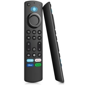 Voice Remote Control for All Firestick Smart TV Remote, Fit for TV Cube/Stick 4K Max/Stick 4K(1st/2nd Gen), Stick (2nd/3rd Gen)/Lite/HD, Fit for Omni QLED Series, Toshiba/Pioneer/TCL Smart TVs