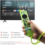 Pinowu Silicone Remote Case (2pcs) for Fire TV Stick 4K Max/Insignia/Pioneer/Omni Series Fire TV Alexa Voice Remote Enhanced w/Lanyard (Green and Turquoise, Both Glow)