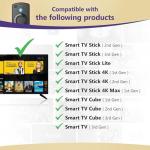 Voice Remote for Fire Smart Stick(2nd/3rd Gen,Lite,HD),TV Stick 4K/Max(1st/2nd Gen),TV Cube, TV Remote for Some Hisense, TCL, Insignia Smart TVs