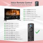 Voice Remote Control for All Firestick Smart TV Remote, Fit for TV Cube/Stick 4K Max/Stick 4K(1st/2nd Gen), Stick (2nd/3rd Gen)/Lite/HD, Fit for Omni QLED Series, Toshiba/Pioneer/TCL Smart TVs