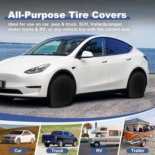 Tire Covers 4 Pack for Trucks and SUVs