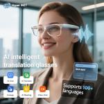 LONGLU Smart Glasses with AI Translation and Bluetooth