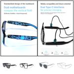 LONGLU Smart Glasses with AI Translation and Bluetooth