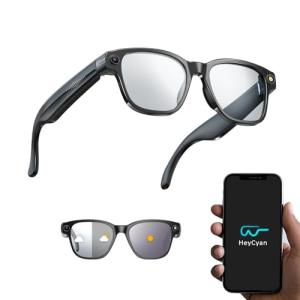 AI Smart Glasses with 8MP Camera and Voice Assistant