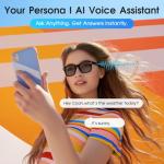 Tulbeys AI Smart Glasses with 4K Camera and Translation