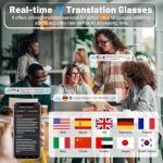 QDOJC Smart Glasses with 8MP Camera and AI