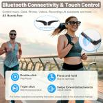QDOJC Smart Glasses with 8MP Camera and AI