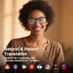 AI Translation Smart Glasses with Bluetooth & Audio