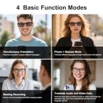 AI Translation Smart Glasses with Bluetooth & Audio
