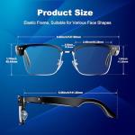 ONKELYIM AI Smart Glasses with Bluetooth Translation