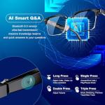 ONKELYIM AI Smart Glasses with Bluetooth Translation