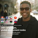 Tulbeys Bluetooth AI Smart Glasses with Language Translation