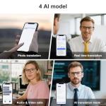 Tulbeys Bluetooth AI Smart Glasses with Language Translation