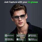 AI Smart Glasses with 8MP Camera and Audio