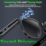 AI Smart Glasses with 8MP Camera and Audio