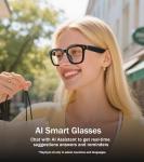 AI Smart Glasses with Camera and Bluetooth Audio