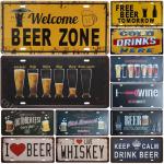 Cold Beer Zone Retro Metal Wall Sign