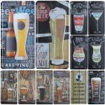 Cold Beer Zone Retro Metal Wall Sign