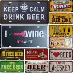 Cold Beer Zone Retro Metal Wall Sign