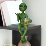 Funny Alien Beer Statue for Home or Office