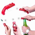 Pistol Bottle Opener Cap Gun for Beer Fun