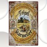Tripel Karmeliet Beer Vintage Metal Sign