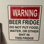 Funny Beer Warning Sign Stickers for Home Decor