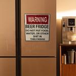 Funny Beer Warning Sign Stickers for Home Decor