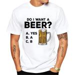 Funny Beer Print T-shirt for Men