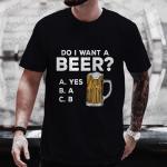 Funny Beer Print T-shirt for Men