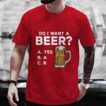 Funny Beer Print T-shirt for Men
