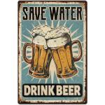 Funny Vintage Beer Metal Sign for Bars