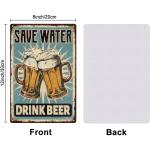 Funny Vintage Beer Metal Sign for Bars