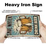 Funny Vintage Beer Metal Sign for Bars