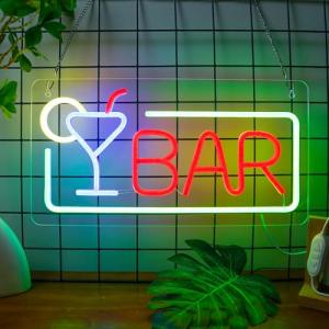 Dimmable LED Neon Signs for Home Bars