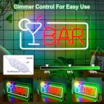 Dimmable LED Neon Signs for Home Bars