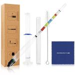 Triple Scale Hydrometer with Glass Jar for Brews