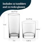 Libbey Province Set of 24 Drinking Glasses