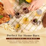 Mason Jar Shot Glasses with Lids – Set of 8