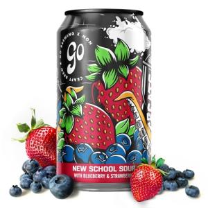 Go Brewing Sour Berry Non-Alcoholic Beer - 12 Cans