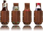 Leather Beer Holster Belt - Perfect for Outdoor Fun