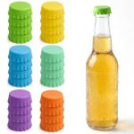 24 Silicone Bottle Caps in 6 Colors